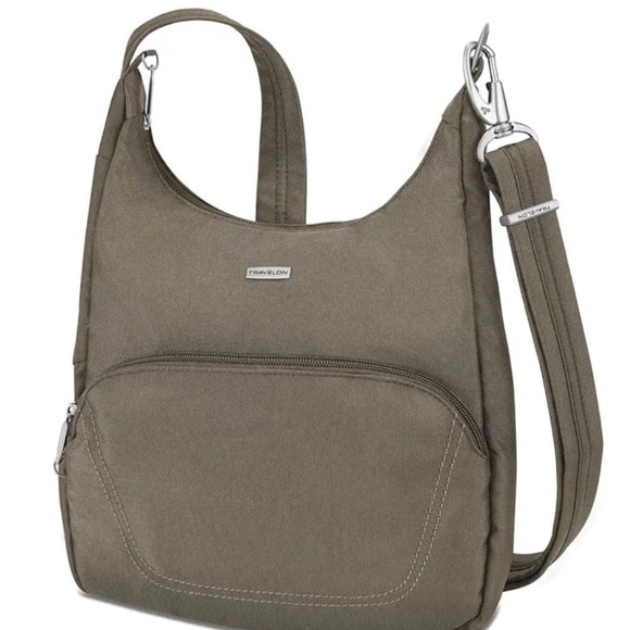 Travelon Anti-Theft Classic Essential Messenger Bag Nutmeg - Picture 1 of 5